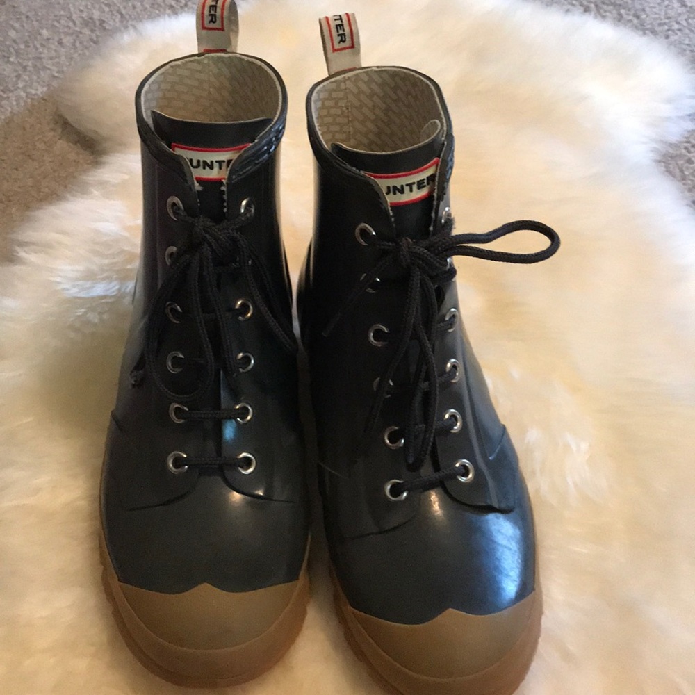 hunter lace up boots